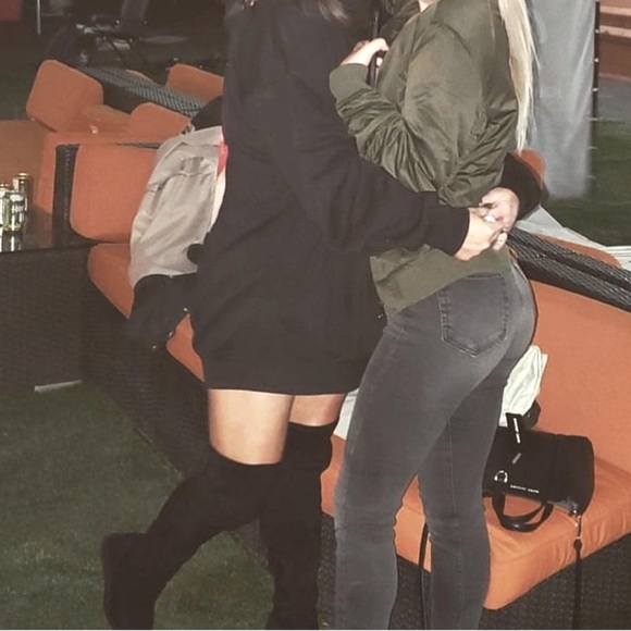 Generation Y Ocer the  Knee High Wedge Boots Gray Size 7.5 - Picture 2 of 10